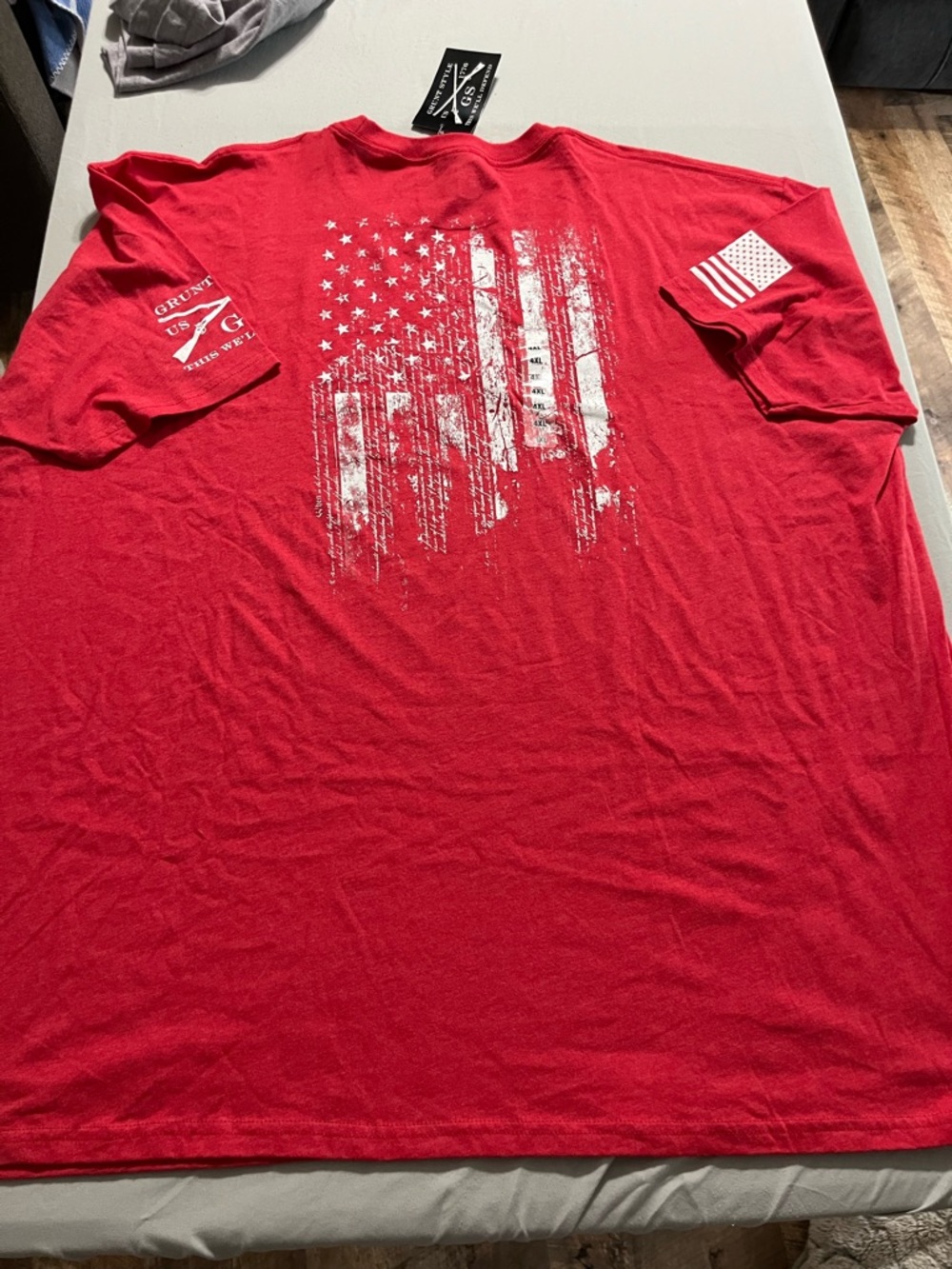 Men's Red Grunt Style 4X 1776 Graphic Short Sleeve Shirt - Picture 3 of 5